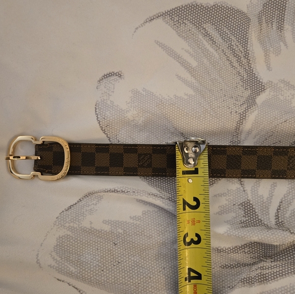 Louis vuitton Damier Ebene Pattern Belt - Picture 9 of 10